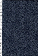 *Japanese - Sevenberry Japanese Weights with Traditional Motifs - Indigo - Last 2 7/8 yards