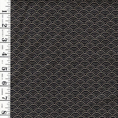 *Japanese - Westex Wave (Seigaiha) - Wide Back - Inigo & Tan - 1 yard x 86" - Last One
