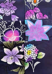 *YUKATA Assortment Pack - 6 - 1/2 yard Pieces - Indigo & Florals