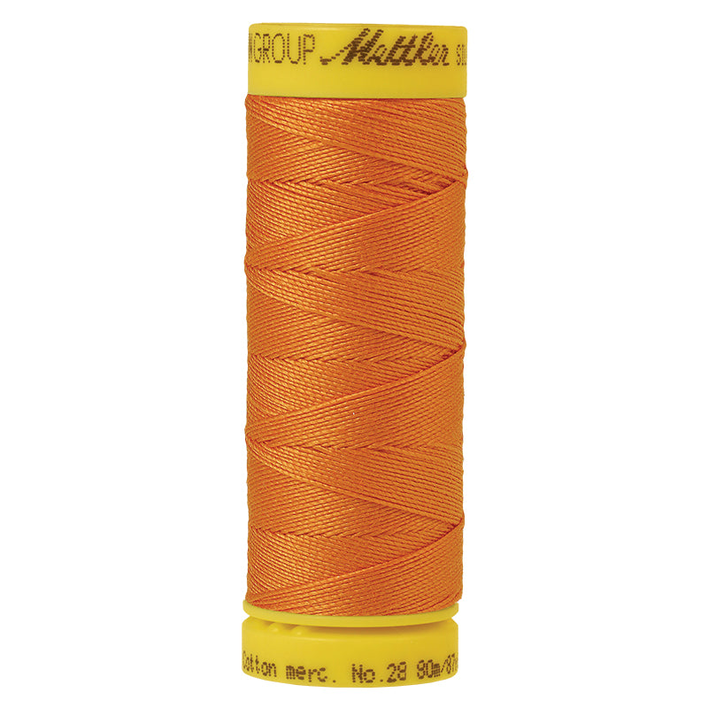Mettler Cotton Sewing Thread - 28wt - 0122 Pumpkin