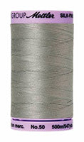 Mettler Cotton Sewing Thread - 50wt - 547 yd/ 500M - 0413 Titan Gray