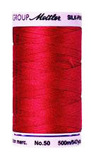 Mettler Cotton Sewing Thread - 50wt - 547 yd/ 500M - 0504 Country Red