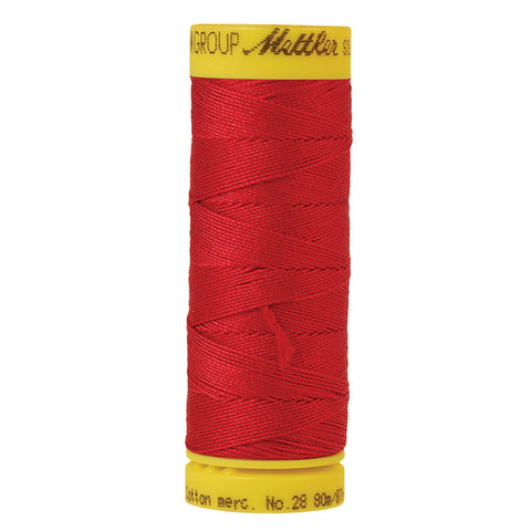 Mettler Cotton Sewing Thread - 28wt - 0504 Country Red