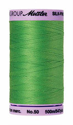 Mettler Cotton Sewing Thread - 50wt - 547 yd/ 500M - 1099 Light Kelly Green