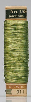 Silk Tatting & Embroidery Thread - 011 Olive Green