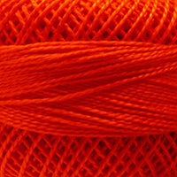 Presencia Perle Cotton - Size 8 - 1163 Bright Orange Red