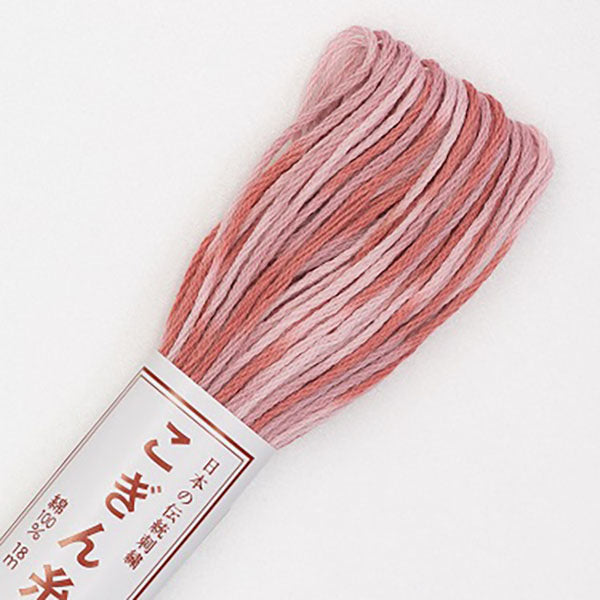 Sashiko Thread - Olympus Kogin - Variegated - 12 Pink