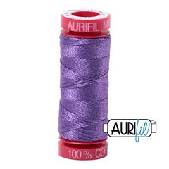 Aurifil 12wt Cotton Thread - 54 yards - 1243 Dusty Lavender
