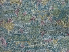 520 - Japanese Combined Weave - Abstract Floral Motifs - Multi-Colors (Pastels)