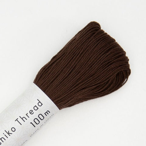 Sashiko Thread - Olympus - Large 100m Skeins - # 128 - Dark Chocolate