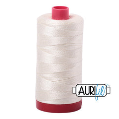 Aurifil 12wt Cotton Thread - 356 yards - Chalk 2026