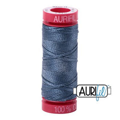 Aurifil 12wt Cotton Thread - 54 yards - 1310  Medium Blue Gray