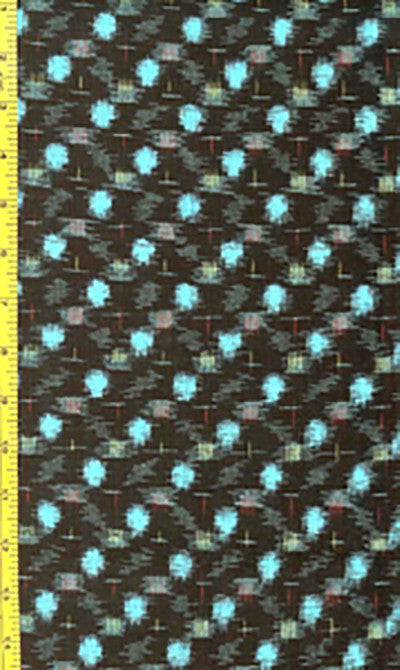 Japanese Kasuri - 13438 - Red & Yellow Diagonal Patches