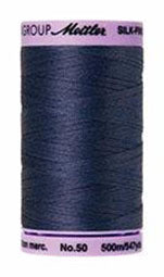 Mettler Cotton Sewing Thread - 50wt - 547 yd/ 500M - 1365 True Navy