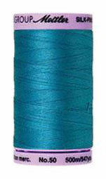 Mettler Cotton Sewing Thread - 50wt - 547 yd/ 500M - 1394 Caribbean Blue
