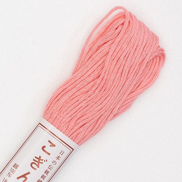 Sashiko Thread - Olympus Kogin - Solid Color - 142 Flamingo