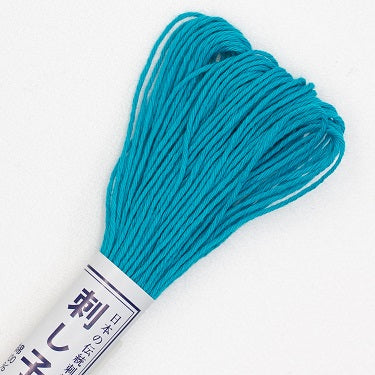 Sashiko Thread - Olympus 20m - Solid Color - # 17 Turquoise