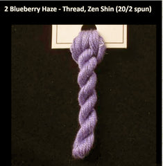 TREENWAY SILKS - Zen Shin (20/2) Silk Thread - # 0002 Blueberry Haze