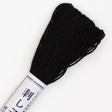 Sashiko Thread - Olympus 20m - Solid Color - # 20 Black