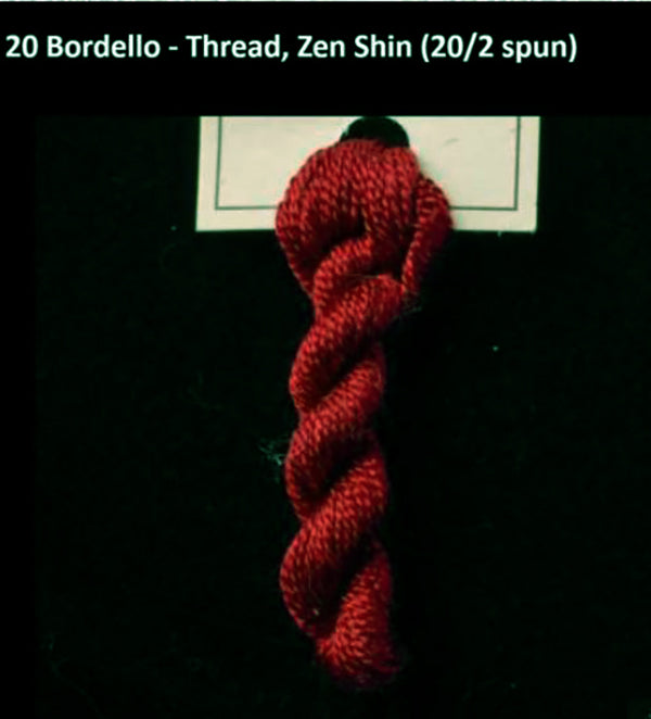 TREENWAY SILKS - Zen Shin (20/2) Silk Thread - # 0020 Bordello