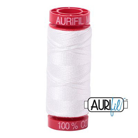 Aurifil 12wt Cotton Thread - 54 yards - 2021 Natural White