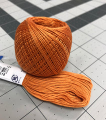 Sashiko Thread - Olympus 88m - Solid Color -Thin Weight  - # 204 Pumpkin