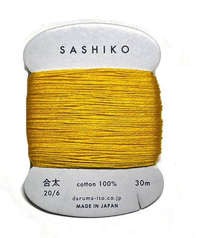 Sashiko Thread - Daruma - Medium/ Regular Weight - 30m - # 204 Sunflower