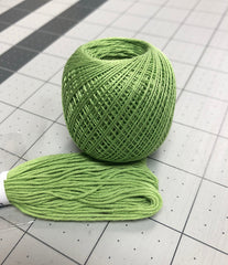Sashiko Thread - Olympus 88m - Solid Color -Thin Weight  - # 206 Lime