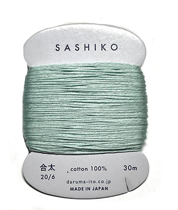 Sashiko Thread - Daruma - Medium/ Regular Weight - 30m - # 206 Seafoam