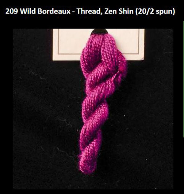 TREENWAY SILKS - Zen Shin (20/2) Silk Thread - 0209 Wild Bordeaux