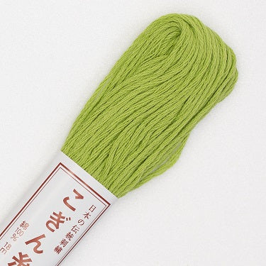 Sashiko Thread - Olympus Kogin - Solid Color - 212 Bright Lime Green