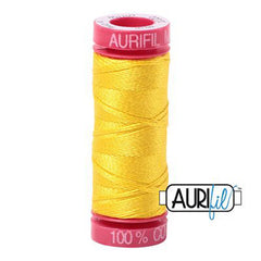 Aurifil 12wt Cotton Thread - 54 yards - 2120 Canary