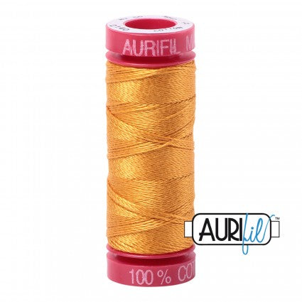 Aurifil 12wt Cotton Thread - 54 yards - 2140 Mustard