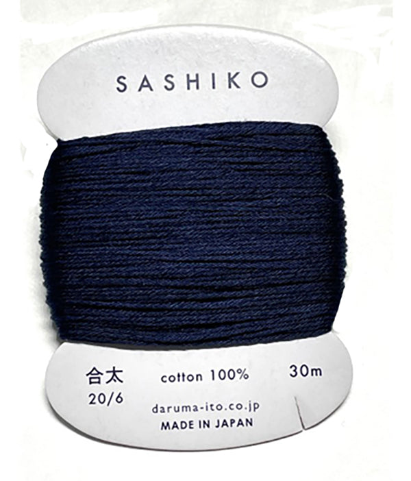 Sashiko Thread - Daruma - Medium/ Regular Weight - 30m - # 216 Indigo