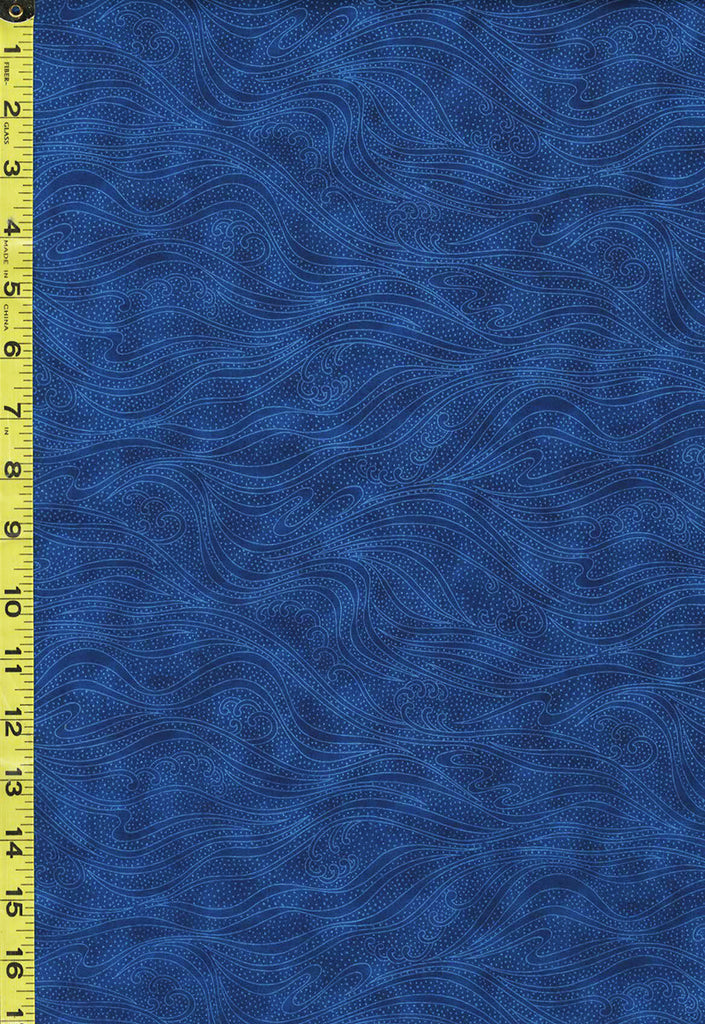 *Blender - In the Beginning - Color Movement Waves - 1MV-22 - Sapphire - Last 1 7/8 Yards