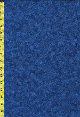 *Blender - In the Beginning - Color Movement Waves - 1MV-22 - Sapphire - Last 1 7/8 Yards