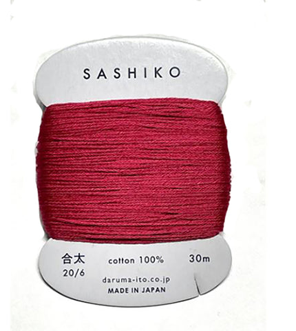 Sashiko Thread - Daruma - Medium/ Regular Weight - 30m - # 221 Temple Red