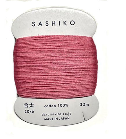 Sashiko Thread - Daruma - Medium/ Regular Weight - 30m - # 222 Cherry Blossom Pink