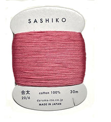Sashiko Thread - Daruma - Medium/ Regular Weight - 30m - # 222 Cherry Blossom Pink