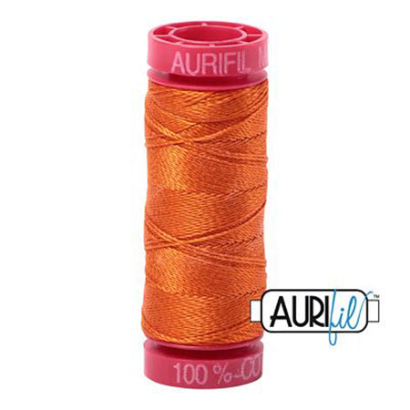 Aurifil 12wt Cotton Thread - 54 yards - 2235 Orange