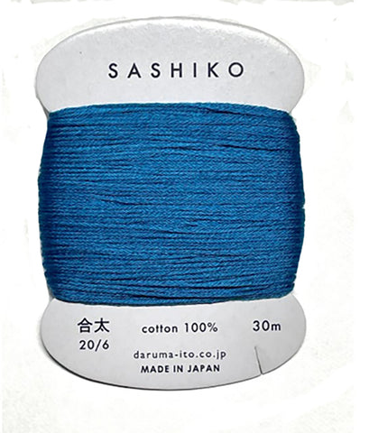 Sashiko Thread - Daruma - Medium/ Regular Weight - 30m - # 224 Bright Blue