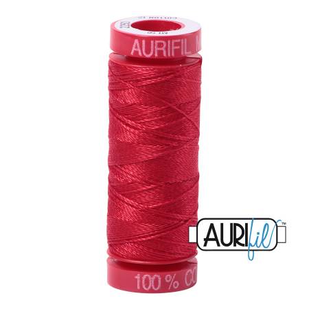 Aurifil 12wt Cotton Thread - 54 yards - 2250 Red