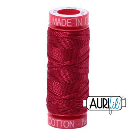 Aurifil 12wt Cotton Thread - 54 yards - 2260 Wine