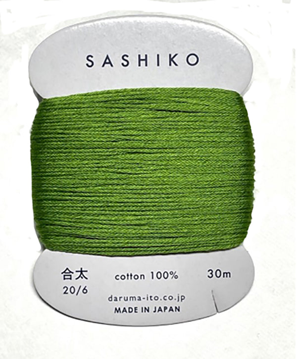 Sashiko Thread - Daruma - Medium/ Regular Weight - 30m - # 227 Green Tea