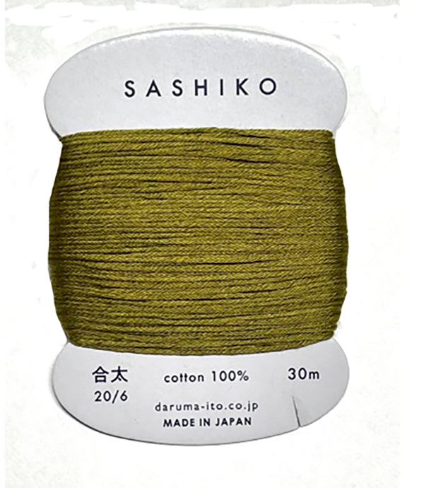 Sashiko Thread - Daruma - Medium/ Regular Weight - 30m - # 228 Olive