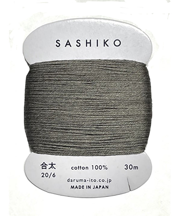 Sashiko Thread - Daruma - Medium/ Regular Weight - 30m - # 229 Dark Gray