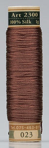 Silk Tatting & Embroidery Thread - 023 Brown