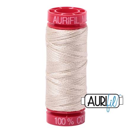 Aurifil 12wt Cotton Thread - 54 yards - 2310 Light Beige