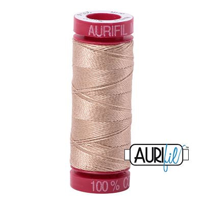 Aurifil 12wt Cotton Thread - 54 yards - 2314 Beige