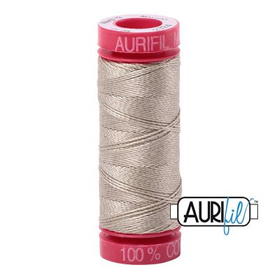 Aurifil 12wt Cotton Thread - 54 yards - 2324 Stone